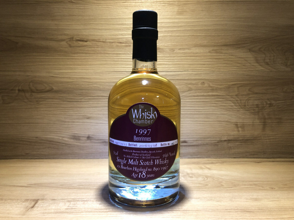 1077b_ScotchSense_Bennrinnes_18Jahre_limited_Bourbon_SingleCask_WhiskyChamber_Scotch_Whisky_Speyside_Whiskyprobierset_Probierset_Whiskyregionen_Scotch_Sense Benrinnes 1997 18 Jahre the Whisky Chamber