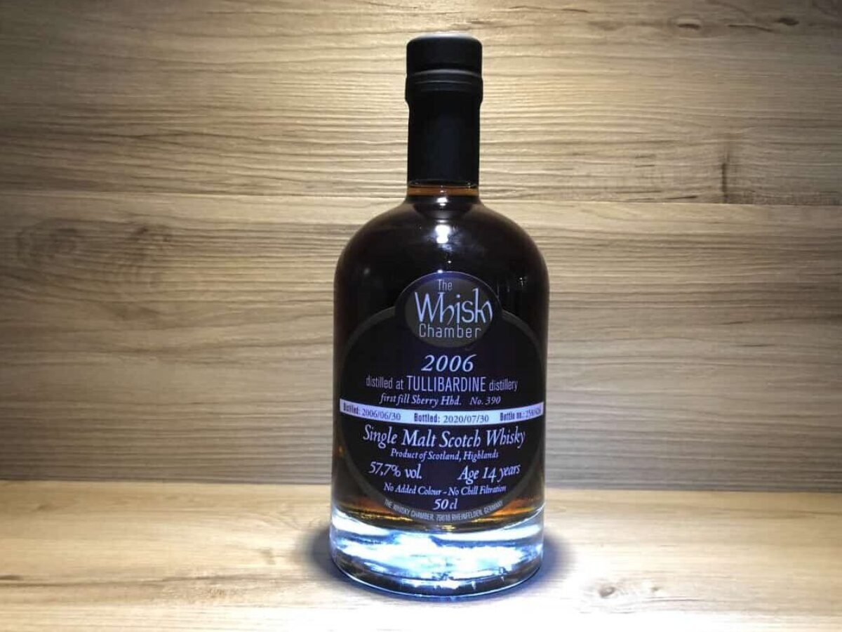 Tullibardine First Fill Sherry 14 Jahre, the Whisky Chamber, Limitierte Flaschen bei Scotchsense teilen und kaufen