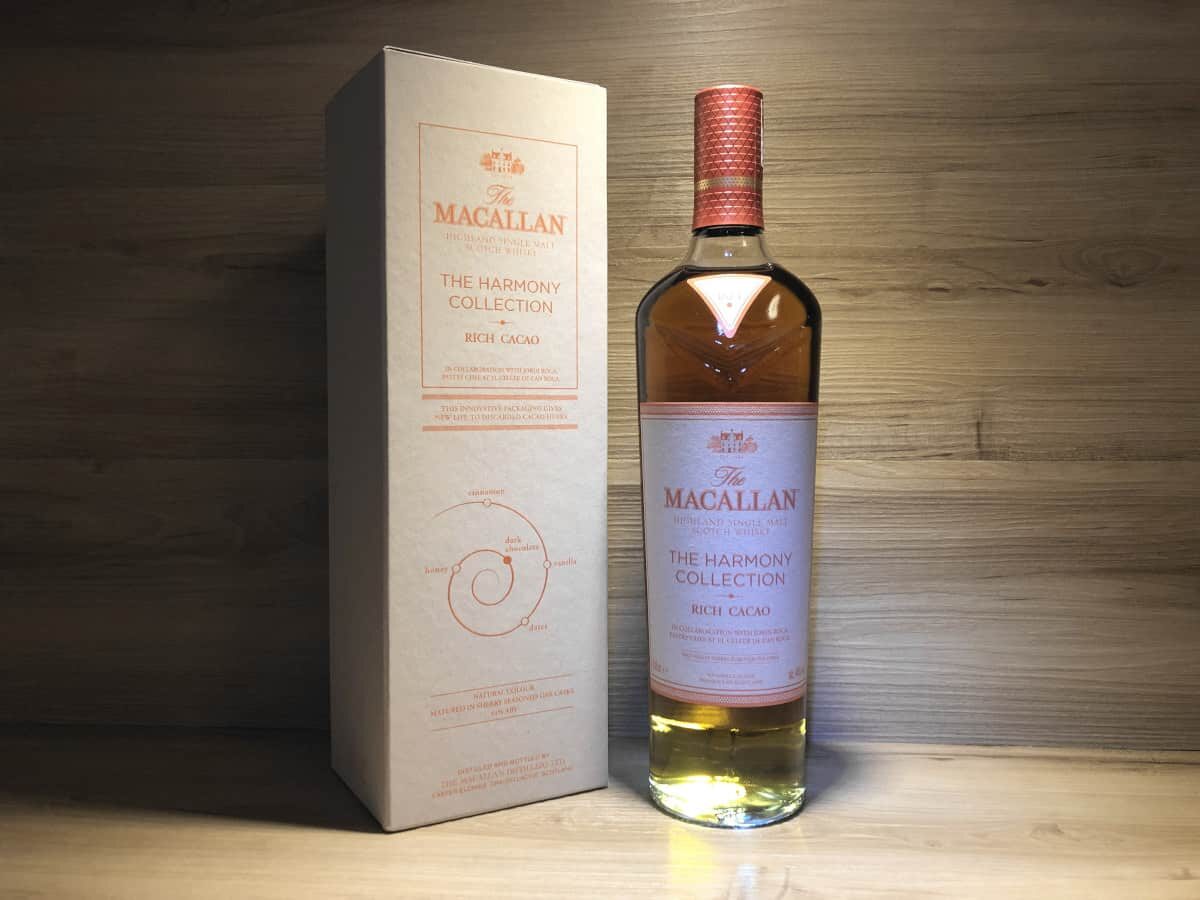 Macallan Rich Cacao, The Harmony Collection, Madagascar Schokolade Grand Cru 64%, Whisky Tastingset Schokolade Geschenkset, Whisky Rarität bei Scotch Sense