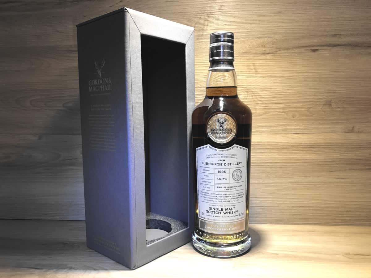 Glenburgie 24 GM <br> Gordon MacPhail <br> Connoisseurs Choice 56.7% <br> 70cl 1 Glenburgie 24 GM Gordon MacPhail Connoisseurs Choice Whisky Tastingset aged Whisky
