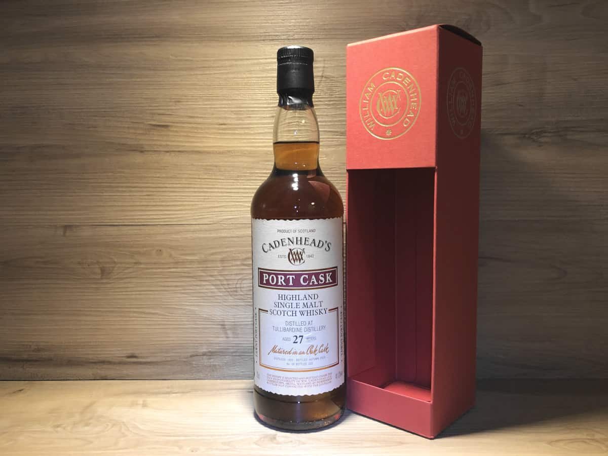 Tullibardine 27 Port Cask Cadenhead, versandkostenfrei bestellbar auf www.scotchsense.ch