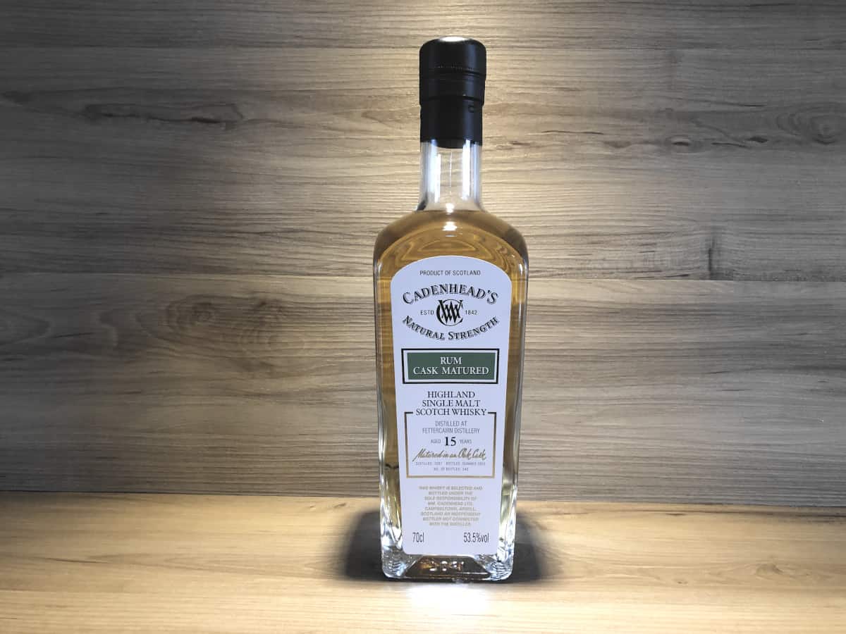 Fettercairn Rum Cadenhead <br> 15 years <br> 53.5% <br> 70cl 1 Fettercairn Rum Cadenhead 15 years 53.5%, Whisky bei Scotch Sense online teilen und kaufen
