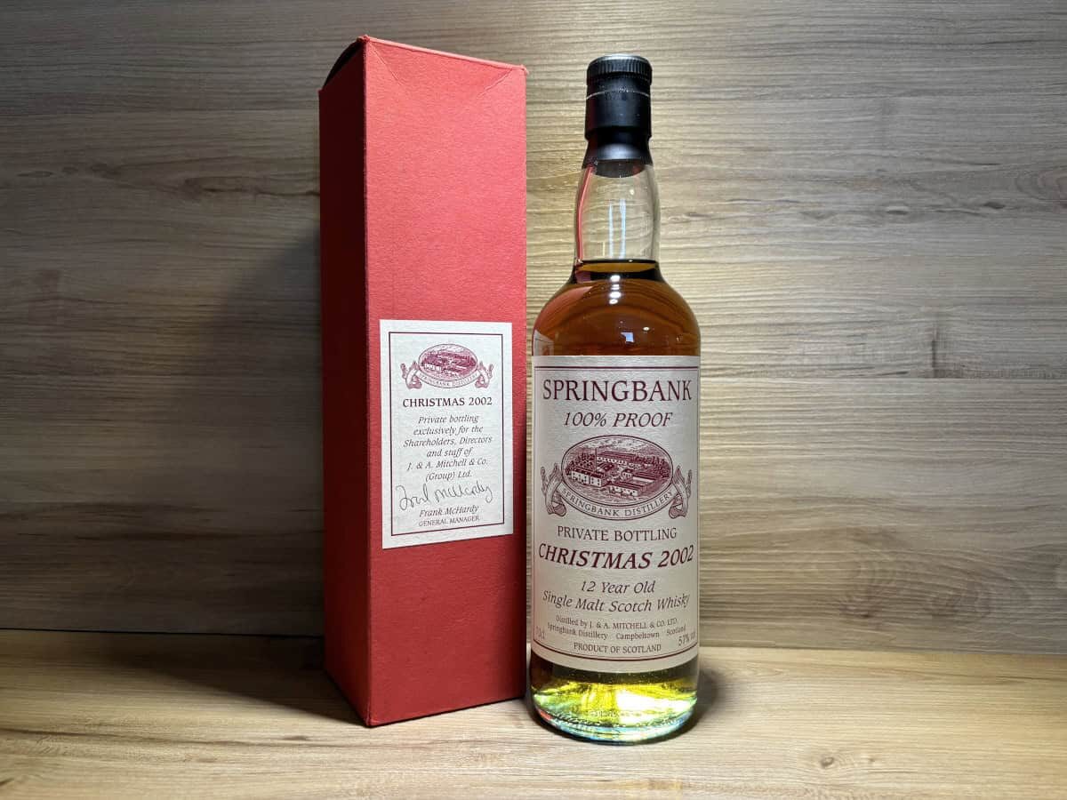Springbank 100 Proof Christmas 2002 12 years, Whisky Rarity Raritäten online kaufen