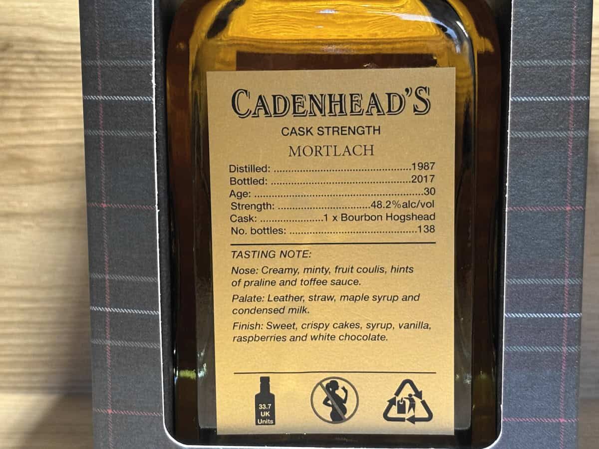 Scotch Sense Mortlach 30 Cadenhead 1987 175 anniversary, Whisky Tasting Set bei scotchsense.ch kaufen