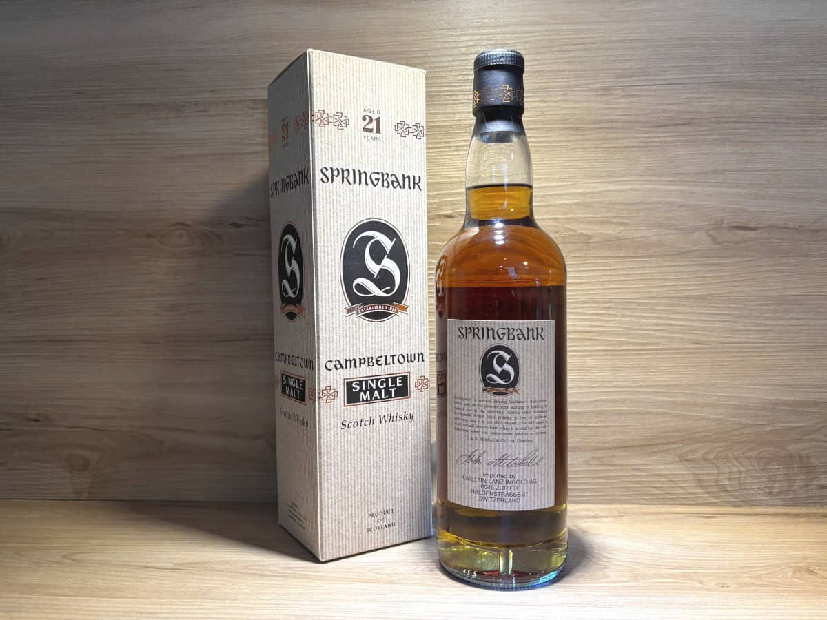 Springbank 21 2001, Old Release, Lateltin Lanz Ingold, Scotch Sense Whisky Rarität