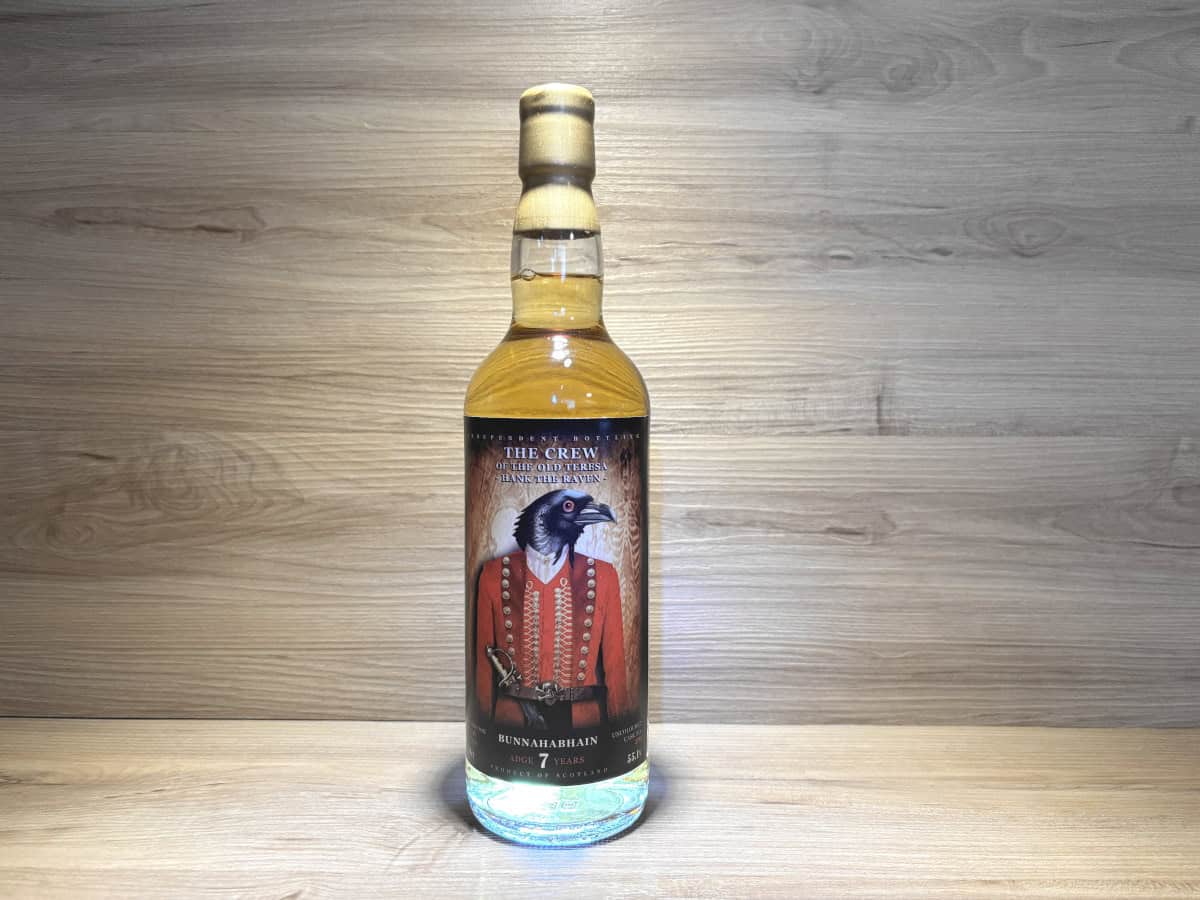 Bunnahabhain Hank the Raven 7y <br> Jack Wiebers <br> 55.1% <br> 70cl 1 Bunnahabhain Hank the Raven, The crew of the old teresa 7 years, Jack Wieber Whisky bei Scotch Sense kaufen