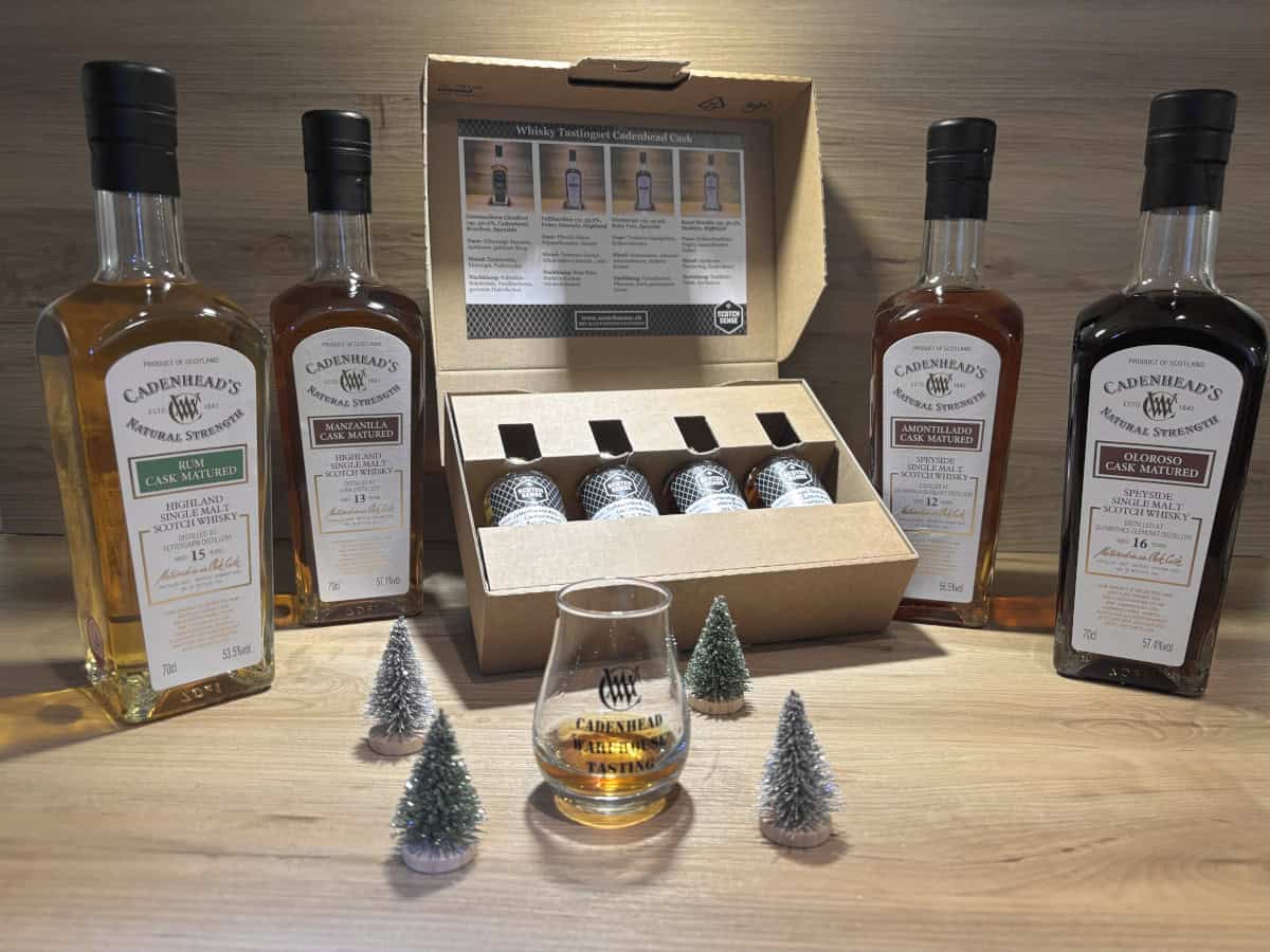 Advent Whisky Tasting Set <br> Cadenhead Authentic Collection <br> 53.5-57.4% <br> 4x5cl 1 Advent Whisky Tasting Set Scotch Sense, Cadenhead Whisky, Geschenk Set bei Scotch Sense online kaufen
