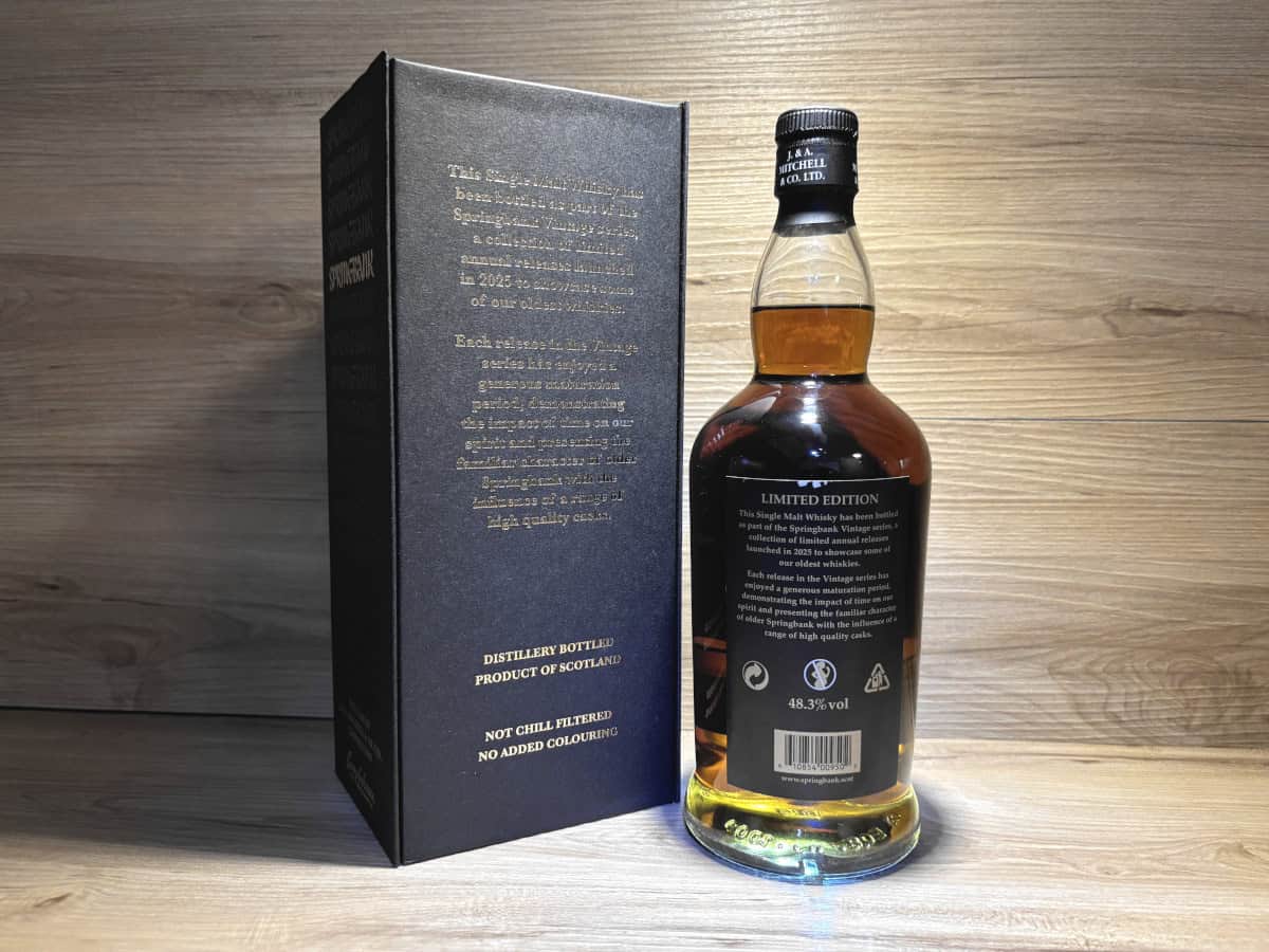 Springbank 1998 Vintage <br> Abfüllung 2025 <br> 48.3% <br> 70cl 3 Springbank 1998 Vintage 2025 48.3%, Scotch Sense Springbank Rarität, Springbank Whisky Tasting Set bei Scotch Sense kaufen