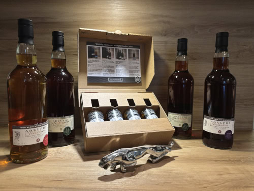 Whisky Geschenke bei Scotch Sense by Wicki, Whisky Tasting Set Adelphi, Scotch Whisky Tasting Set und Adelphi Whisky Raritäten bei Scotch Sense im Online Shop bestellen